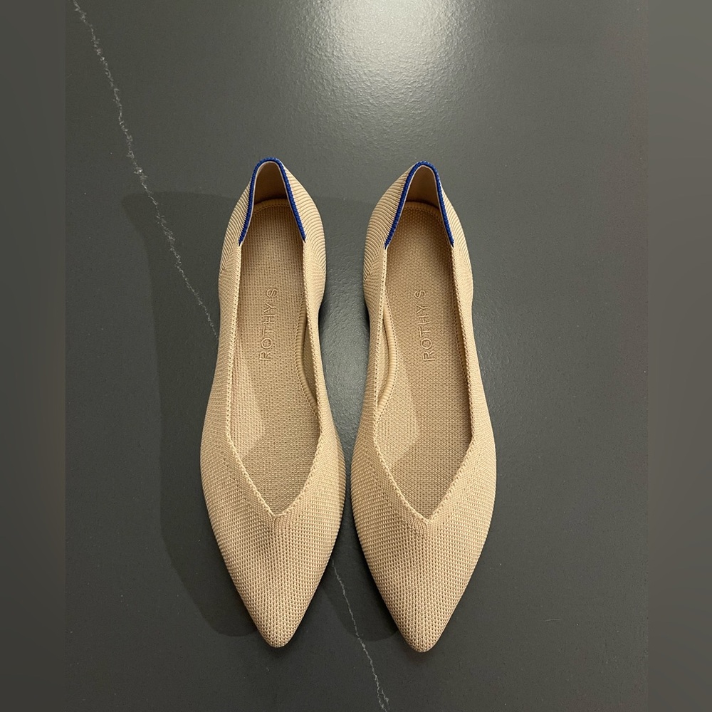 NEW ROTHY’S The Point II In Ecru Size 8 - Picture 6 of 13